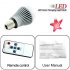 LED color changing light bulb with remote for use in any standard incandescent socket   The newest offering in our famous series of color changing LED lights   