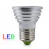 LED color changing light bulb with wireless remote for use in any standard incandescent socket