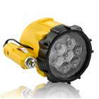 LED flashlight  with 7 LED lights emitting beams bright enough for minor repairs or even your camping site  Portable size  magnetic base for convenience 