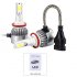LED headlight bulbs suitable for H8  H9  and H11 car light interfaces  7200 Lumen and 200 meter beam distance lights up all that lays in front of you  