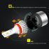 LED headlight bulbs suitable for H8  H9  and H11 car light interfaces  7200 Lumen and 200 meter beam distance lights up all that lays in front of you  