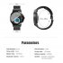 LEMFO H6Pro Smart Watch 1 28 Inch Round Color Full Screen Touch TFT HD IPS Smartwatch black dial   blue silicone band