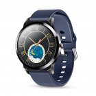 LEMFO H6Pro Smart Watch 1 28 Inch Round Color Full Screen Touch TFT HD IPS Smartwatch black dial   blue silicone band
