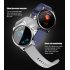 LEMFO H6Pro Smart Watch 1 28 Inch Round Color Full Screen Touch TFT HD IPS Smartwatch silver dial   silver steel band