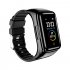 LEMFO M7 Smart Watch Bracelet Color Screen Sports Pedometer Dual Bluetooth Headset 2 in 1 Bracelet  black