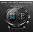 LEMFO T3Pro Smart Watch Heart Rate Sleep Monitor Dual Time Zone Smart Watch black