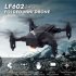 LF602 Wifi FPV RC Drone Quadcopter FPV Profesional HD Foldable Camera Drones Altitude Hold Standard 1 battery black
