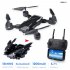 LF609 2 4Ghz 4CH Fold Drone RC Drone Altitude Hold Headless Mode One Key Return RC Quadcopter RTF White without camera