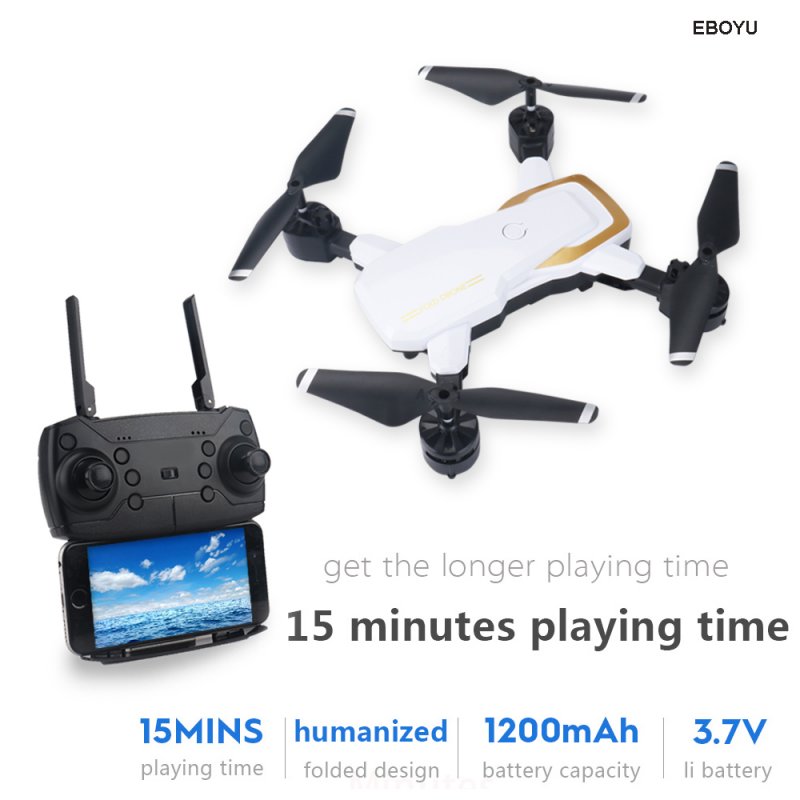 LF609 2.4Ghz 4CH Fold Drone RC Drone Altitude Hold Headless Mode One Key Return RC Quadcopter RTF White without camera