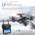 LF609 Wifi FPV RC Drone Quadcopter with 0 3MP 2 0MP Camera  Black 30W