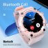 LOKMAT ATTACK3 Sport Smart Watch Bluetooth compatible Calls Music Player ECG Heart Rate Monitor Touch Screen Smartwatches Pink