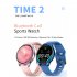 LOKMAT TIME2 Smart Watch Bluetooth compatible Call 19 Sports Modes Heart Rate Monitor Smartwatch blue