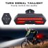 LP 1801 Lamp Smart USB Rechargeable LED Wireless Bike Bicycle Rear Turn Signal Tail Light