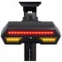 LP 1801 Lamp Smart USB Rechargeable LED Wireless Bike Bicycle Rear Turn Signal Tail Light