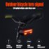 LP 1801 Lamp Smart USB Rechargeable LED Wireless Bike Bicycle Rear Turn Signal Tail Light