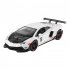 LP700 Sports Car Model With Sound Light Children Simulation Pull back Car Ornaments For Boys Birthday Gifts Collection hardtop white