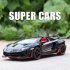 LP700 Sports Car Model With Sound Light Children Simulation Pull back Car Ornaments For Boys Birthday Gifts Collection hardtop red