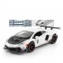 LP700 Sports Car Model With Sound Light Children Simulation Pull back Car Ornaments For Boys Birthday Gifts Collection Convertible White