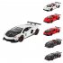 LP700 Sports Car Model With Sound Light Children Simulation Pull back Car Ornaments For Boys Birthday Gifts Collection Convertible White