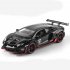 LP700 Sports Car Model With Sound Light Children Simulation Pull back Car Ornaments For Boys Birthday Gifts Collection Convertible White