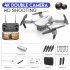 LS E525 Drone 4k RC Drone Quadcopter Foldable Toys Drone with Camera HD 4K WIFi FPV Drones One Click Back Mini Drone Dual lens 4K storage package white