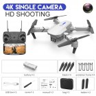 LS E525 Drone 4k RC Drone Quadcopter Foldable Toys Drone with Camera HD 4K WIFi FPV Drones One Click Back Mini Drone Single lens 4K storage package white