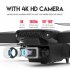 LS E525 Drone 4k RC Drone Quadcopter Foldable Toys Drone with Camera HD 4K WIFi FPV Drones One Click Back Mini Drone Single lens 4K storage package black