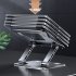 LS515 Laptop Stand Aluminum Alloy Computer Laptops Monitor Desk Mount Supporting Up To 17 Inch Tablet Portable Monitor  Dark gray  carbon steel 1 1KG 