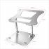 LS515 Laptop Stand Aluminum Alloy Computer Laptops Monitor Desk Mount Supporting Up To 17 Inch Tablet Portable Monitor  Silver aluminum alloy 0 6KG