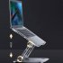 LS515 Laptop Stand Aluminum Alloy Computer Laptops Monitor Desk Mount Supporting Up To 17 Inch Tablet Portable Monitor  Silver aluminum alloy 0 6KG
