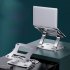 LS515 Laptop Stand Aluminum Alloy Computer Laptops Monitor Desk Mount Supporting Up To 17 Inch Tablet Portable Monitor  Silver aluminum alloy 0 6KG