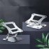 LS515 Laptop Stand Aluminum Alloy Computer Laptops Monitor Desk Mount Supporting Up To 17 Inch Tablet Portable Monitor  Silver aluminum alloy 0 6KG