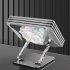 LS518 Laptop Stand Adjustable Folding Computer Stand Aluminum Alloy Computer Riser For Laptop Notebook Tablet More silver