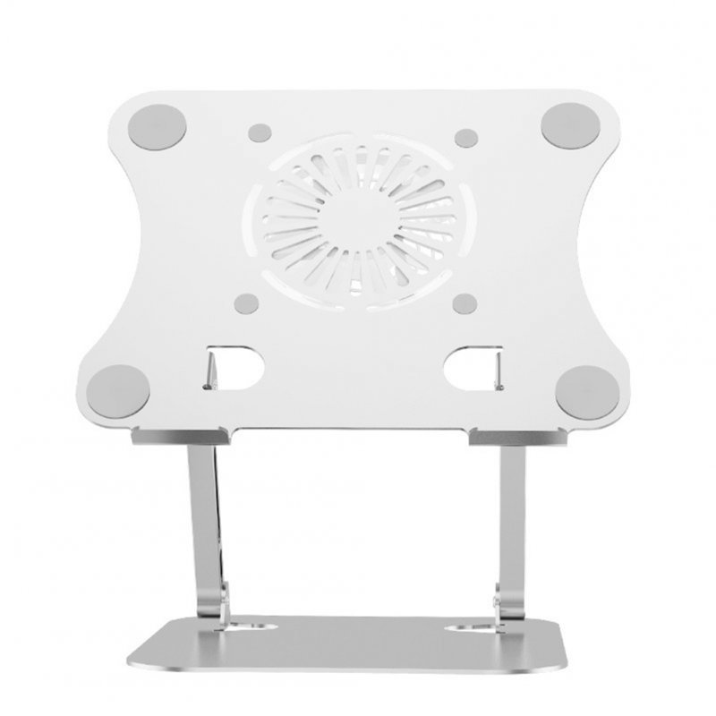 LS518 Laptop Stand Adjustable Folding Computer Stand Aluminum Alloy Computer Riser For Laptop Notebook Tablet More silver