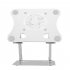 LS518 Laptop Stand Adjustable Folding Computer Stand Aluminum Alloy Computer Riser For Laptop Notebook Tablet More silver