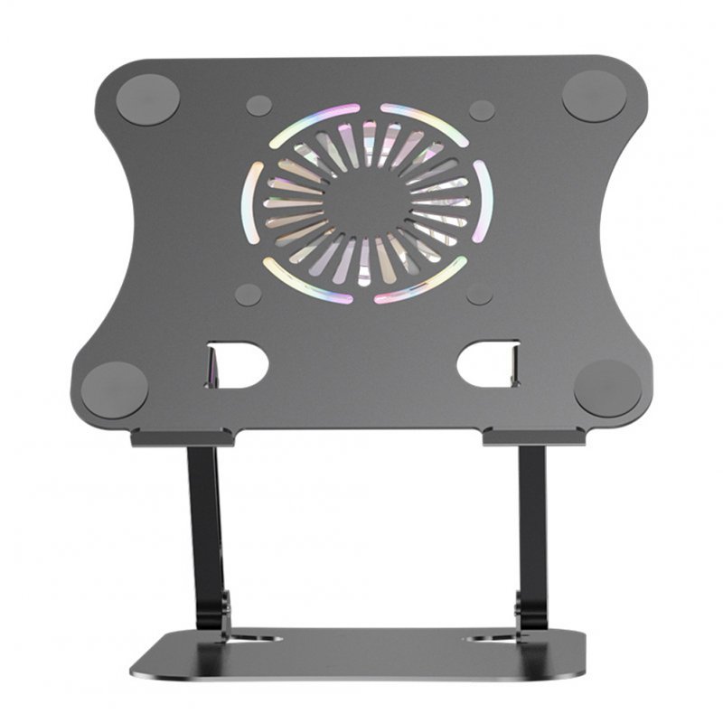 LS518 Laptop Stand Adjustable Folding Computer Stand Aluminum Alloy Computer Riser For Laptop Notebook Tablet More grey