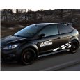 White Grid Totem Decals Car Stickers