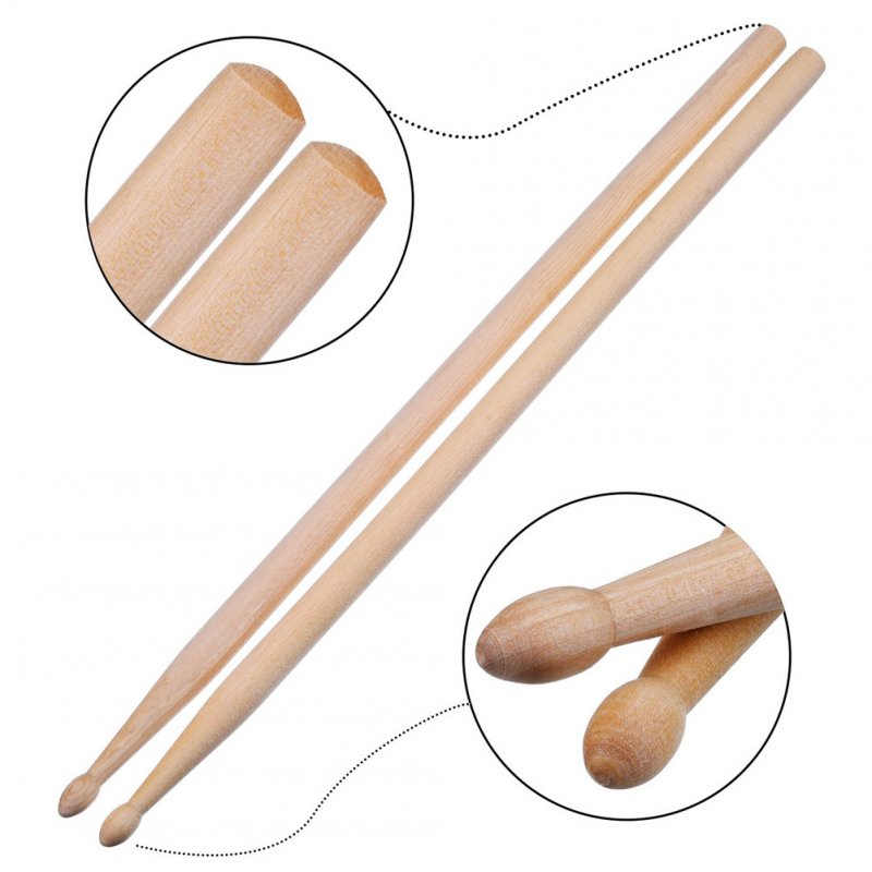 8 Pcs Drum Sticks 5A Classic Maple Drumsticks for Jazz Combo Exercises Performance + Bag 