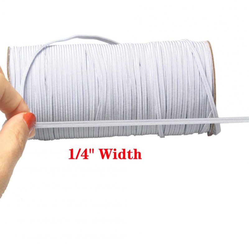 144Yards 6mm Braided Elastic Cord High Strength Band Elastic Rope Stretch Knit Elastic Spool