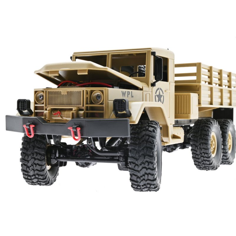 1:16 Full Scale 2.g Remote Control Car Wpl B16 6wd Climbing Military Pickup Climbing Car for Children B-16 yellow