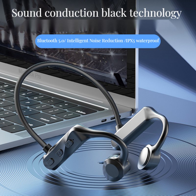 K69 Bone Conduction Headphones Wireless Bluetooth Headset Neckband Earphones For Sports Running 
