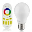 6W RGB LED Light Bulb w/ Remote Control