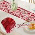 Lace Love Heart Table  Runner Placemat Decoration For Valentine Day 1 table runner