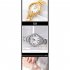 Ladies Quartz  Watch Stainless Steel Luxury Rhinestone Dial Watch Time Date Display Clock Rose gold