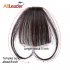 Lady Beauty Clip In Bangs Human Hair Air Bang Brazilian Hair Pieces Invisible Seamless Non remy Replacement Hair Wig Natural color