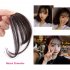Lady Beauty Clip In Bangs Human Hair Air Bang Brazilian Hair Pieces Invisible Seamless Non remy Replacement Hair Wig Natural color