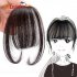 Lady Beauty Clip In Bangs Human Hair Air Bang Brazilian Hair Pieces Invisible Seamless Non remy Replacement Hair Wig Black