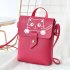 Lady Casual Singal Shoulder Belt Bag Handbag Shoulder Satchel Rose Red