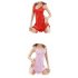 Lady Lace Brim Pajamas Nightdress Pure Color Woman See through Sexy Underwear  Pink Free size