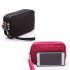 Lady Phone Wallet Package 3 Layers Handbag Cross Section Clutch Bag Large Capacity Valentines Gift Red wine